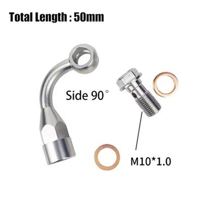 Durable-Stainless Steel Hydraulic Reinforced Brake Clutch Oil Hose Line Pipe Banjo Fitting For Motorcycle ATV Dirt Bike Buggy
