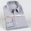 Men's Premium Pure Cotton Wrinkle-Free Long Sleeve Solid Dress Shirts with Hidden Button Spread Collar for Business Casual Wear