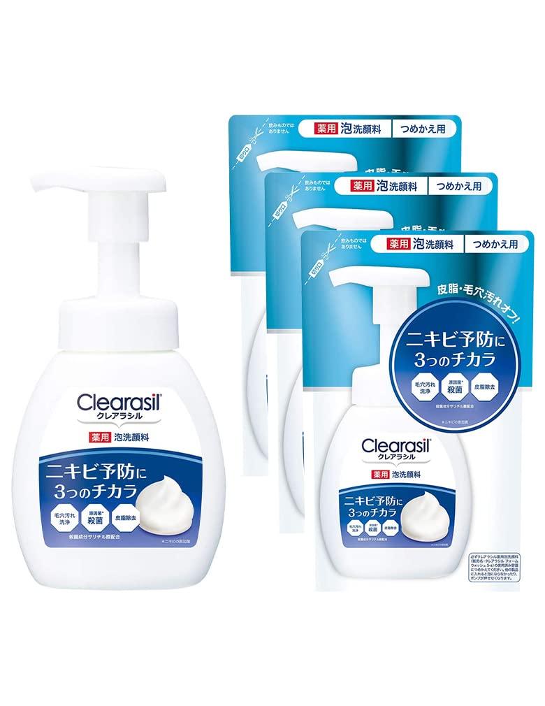 

Clearasil Средство для лечения акне Лечебная пенка для умывания 10X 200 мл 3 сменных блока 180 мл [Квазилекарственное средство] +