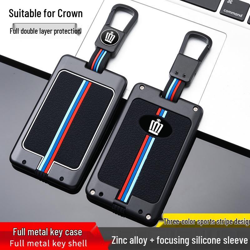 Crown Car Key Case for 12/13/14 Gen - Remote Control Protective Shell with Induction Package Buckle