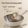 COOKER KING Titanium Series Non-stick Flat-Bottom Wok