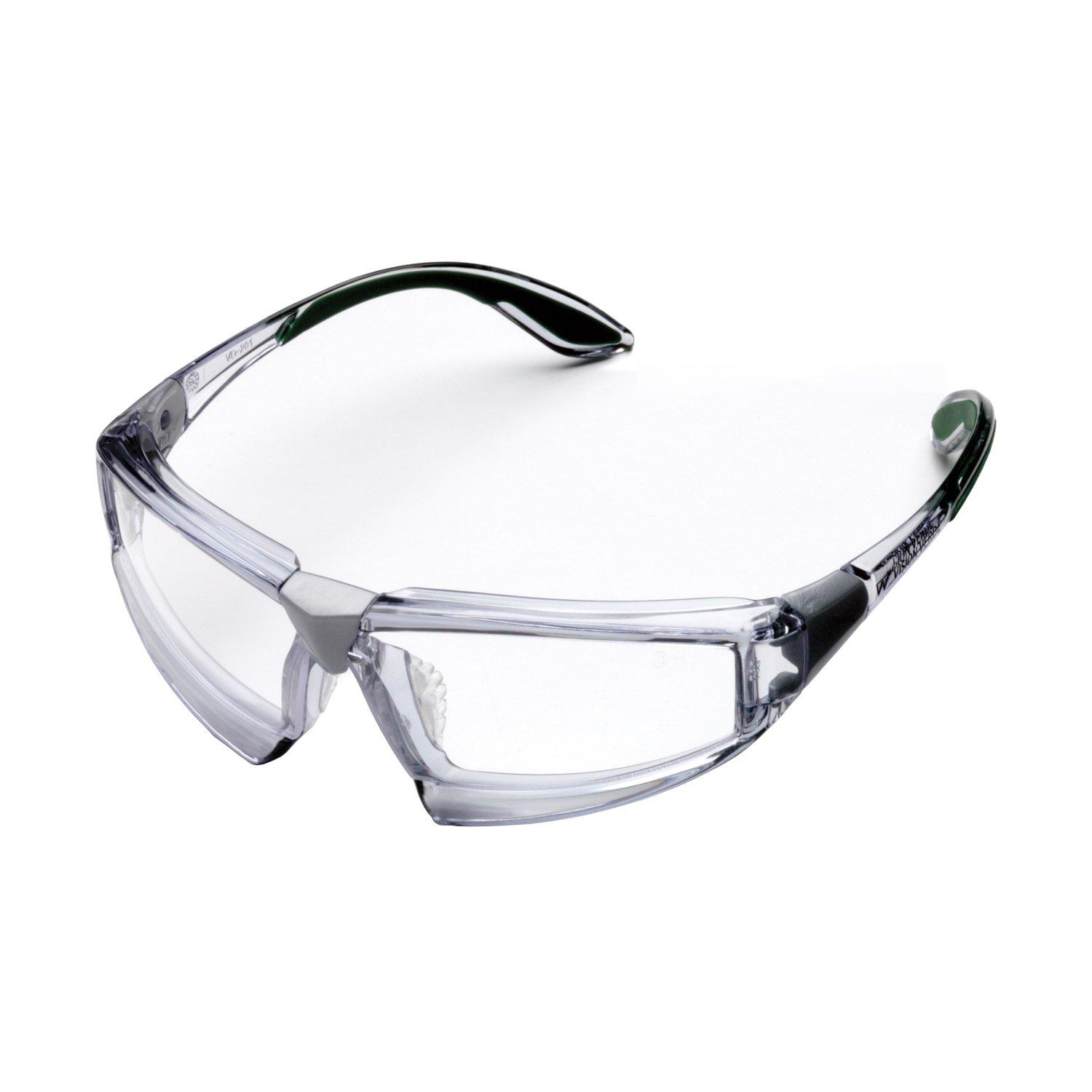 

Midori Anzen Vision Verde Safety Glasses for UV Adjustable VD201F Work, Anti-Fog, Protection, Angle, Metal-Free,