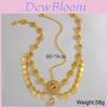 Elegant Simulation Gemstone Decor Women Golden Headpiece With Tassel Design For Travel Gift