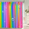 3D Bunte Einfache Geometrische Druck Duschvorhänge Badezimmervorhang Wasserdicht Polyester Heimdekoration Vorhang Mit Haken