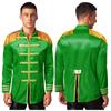Men's Halloween SGT Sergeant Pepper Costume Jacket Marching Band Rock Man 60s Satin Cardigan Coat