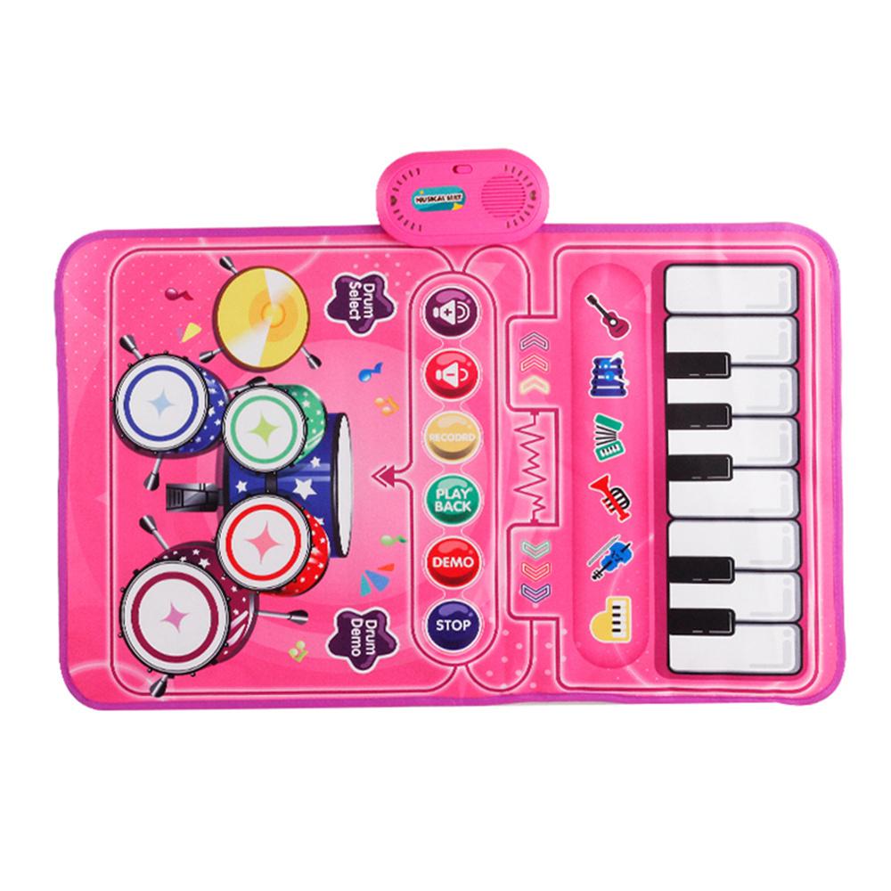 6612 3 in 1 Kids Musical Dance Mat Piano Drum Play Mat Educational Toy for Early Learning