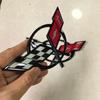 1 Stück Emblem-Aufkleber Für Chevrolet Corvette C5 C6 C7 C8 Heckklappe Fronthaube Aufkleber Ersatz-Emblem Außendekoration