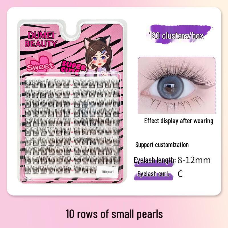 10-Row Autumn Leaf & Sunflower Faux Eyelashes - Flat, Glue-Free