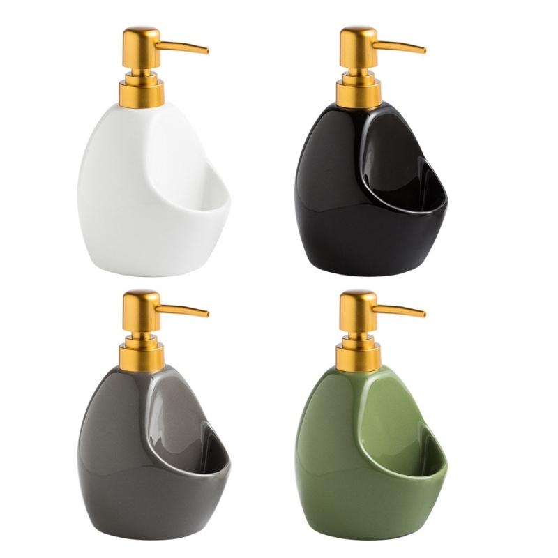 Piccolo Dispenser di Sapone Liquido, Contenitore Liquido in Ceramica Portatile per Viaggi, Igiene, Attività all'Aperto