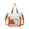 Borsa a tracolla versatile di grande capacità in tessuto Oxford per bambine della scuola elementare