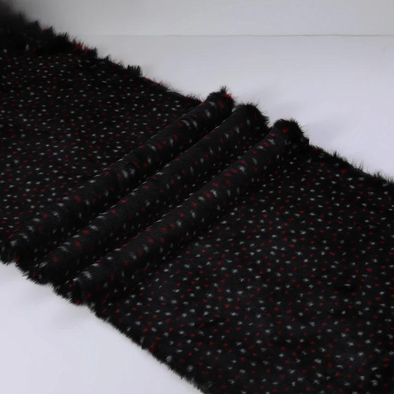 

100x170 см леопардовый горошек утолщенный жаккардовый имитация меха кролика лисы ткань с рисунком в горошек искусственный мех ткань для пальто сумки игрушки шарф 100x170cm