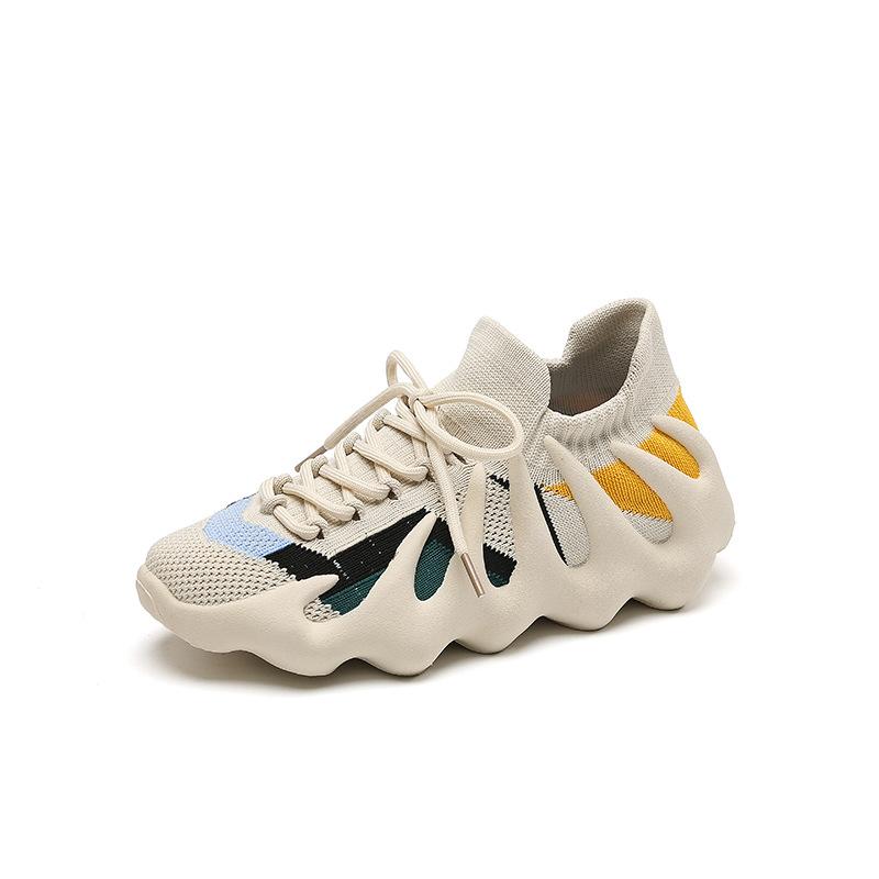 Couple Octopus Socks Shoes Summer New Women's Breathable Mesh Flying Weaving Xiaolongbao Volcano Men's Casual Shoes