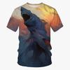 Hot Sale Shark T-shirt For Men Fashion 3D Printing Sea Animal Short-sleeved T Shirt Casual Round Neck Tops Street Tees Clothes
