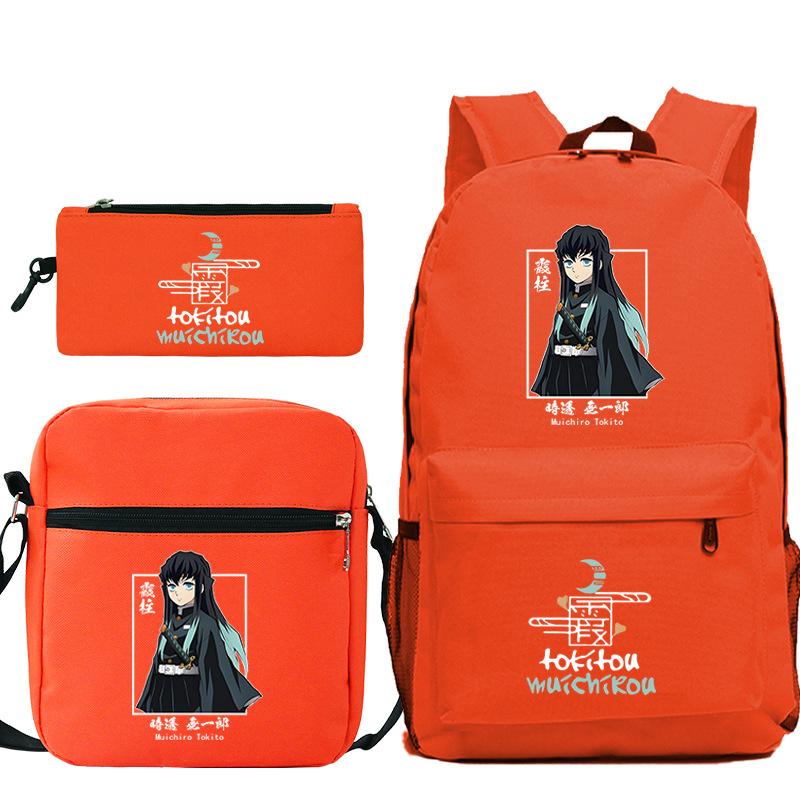 Demon Slayer Ghost Annihilation Blade Primary School Bag New Pencil Case Stationery Set
