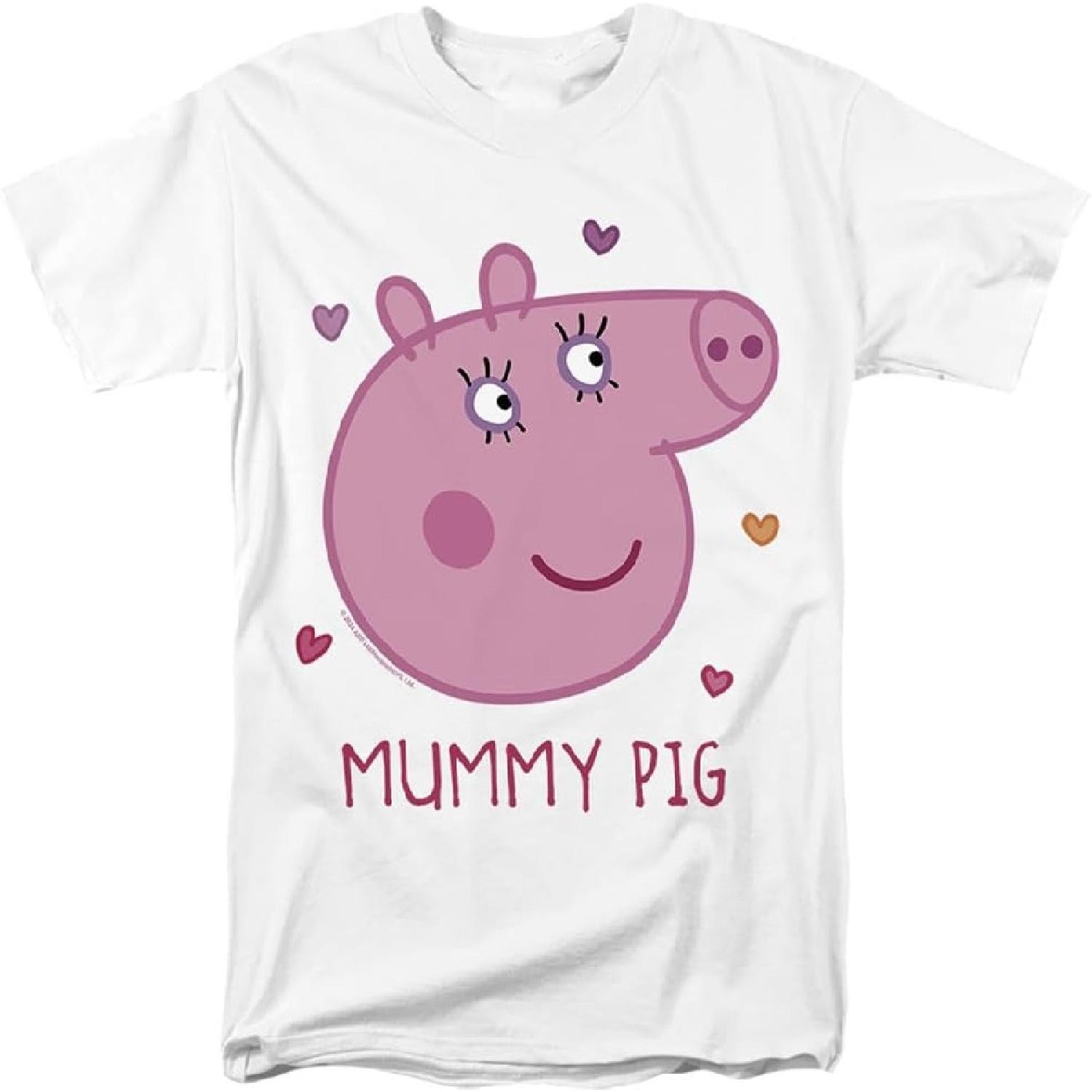 Пеппа Пиг Футболка унисекс для взрослых ко Дню матери Мама Пиг S