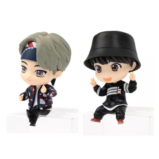 2p Set) Tinytan X Royche Monitor Figure Official BTS Goods from Bighit / Plastic Doll