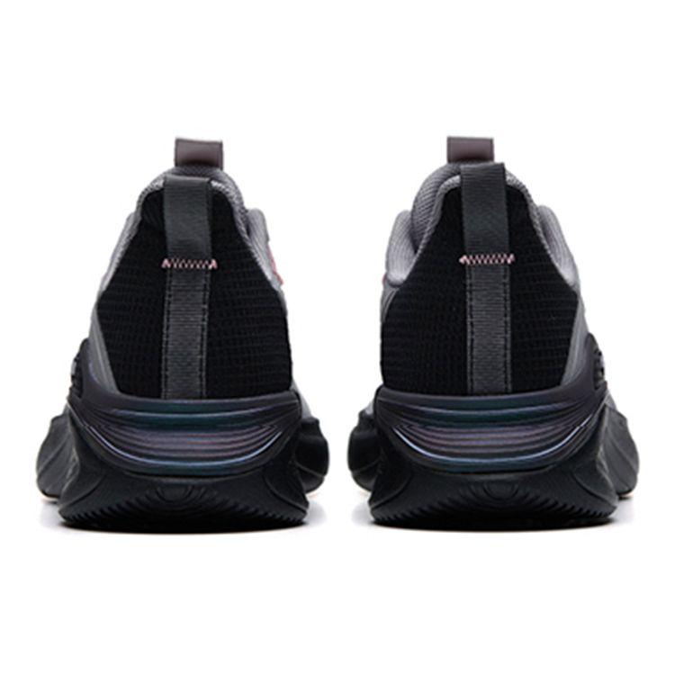 Anta Comfortable Shock Absorbing Non-Slip Durable Low-Top Running Shoes Women sneaker Black Gray Red 122235565-5