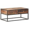 Coffee Table 90x50x40 Cm Rough Acacia Wood