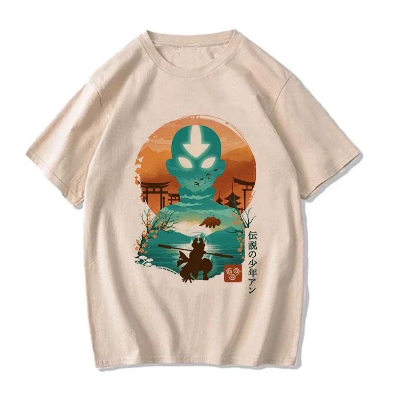 Avatar The Last Airbender Tee Shirt Appa Yip Harajuku EU Size Tshirt Fashion Mange T-shirt Y2k Streetwear Hip Hop Vintage Tops