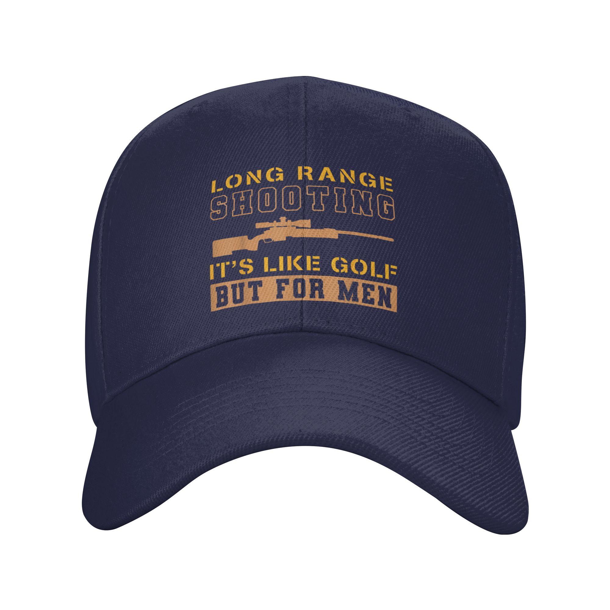 

Long Range Shooting Its Like Golf But For Men Casual Baseball Cap Trucker Hat Summer Wholesale Couple Women Snapback Cap One Size