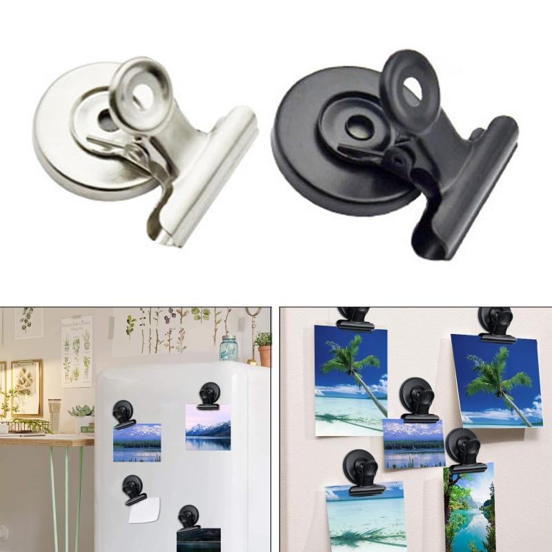 Pinces à papier magnétiques Magnets de réfrigérateur robustes avec pinces pour la salle de classe