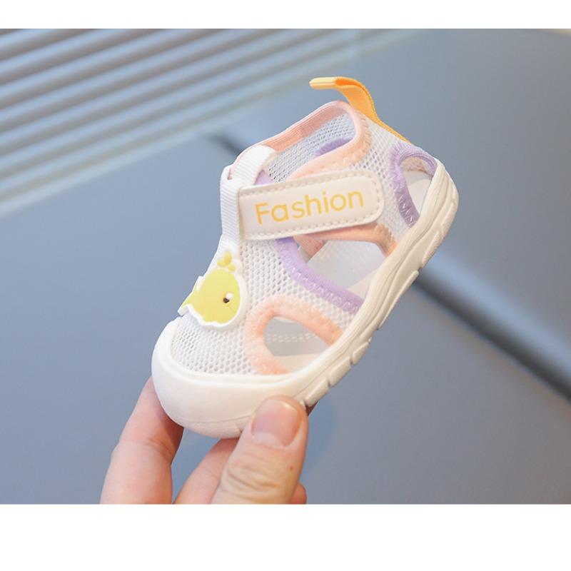 Summer Baby Sandals Soft Sole Non-slip Male Treasure 1-2 Years Old Female Bag Head Baby Shoes Breathable Infant Toddler Sandals
