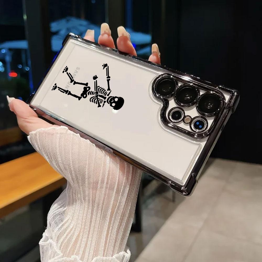 Skull Head Bone Street Dance Funda For Samsung S26Ultra Phone Case For Galaxy S25 FE S26 S24 S23 S22 S21 Ultra S20 Plus 5G Cover