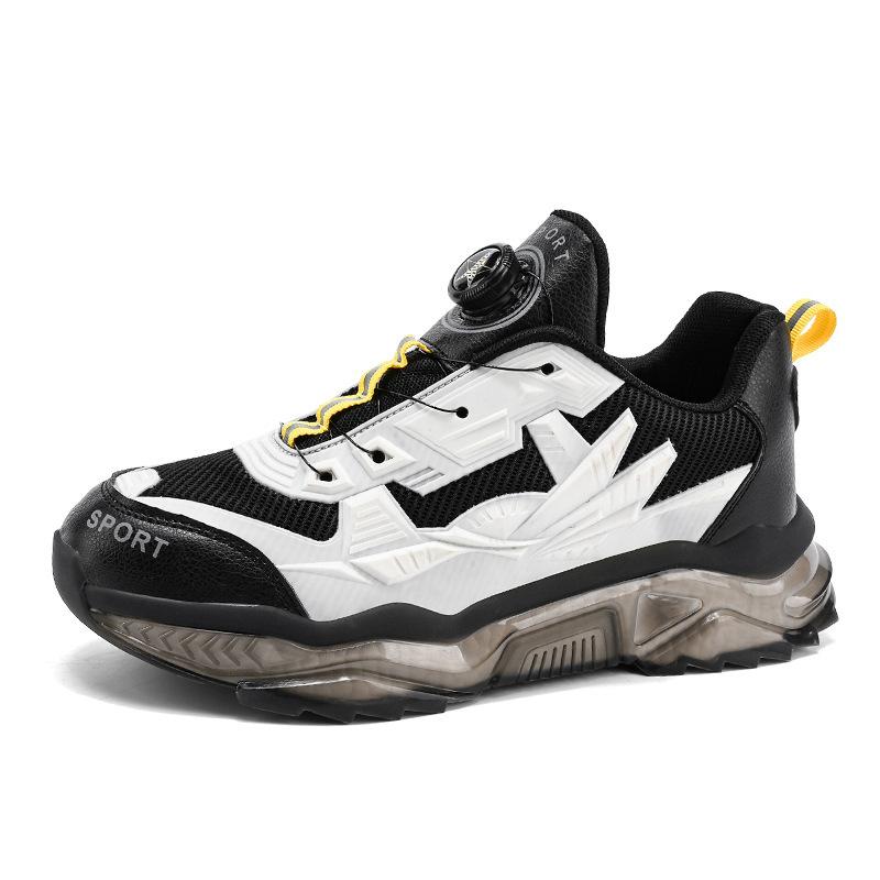 

Весенне-зимняя мужская обувь осень вращающаяся кнопка кроссовки для папы модные для подростков учеников средней школы бесплатные без шнурков 39