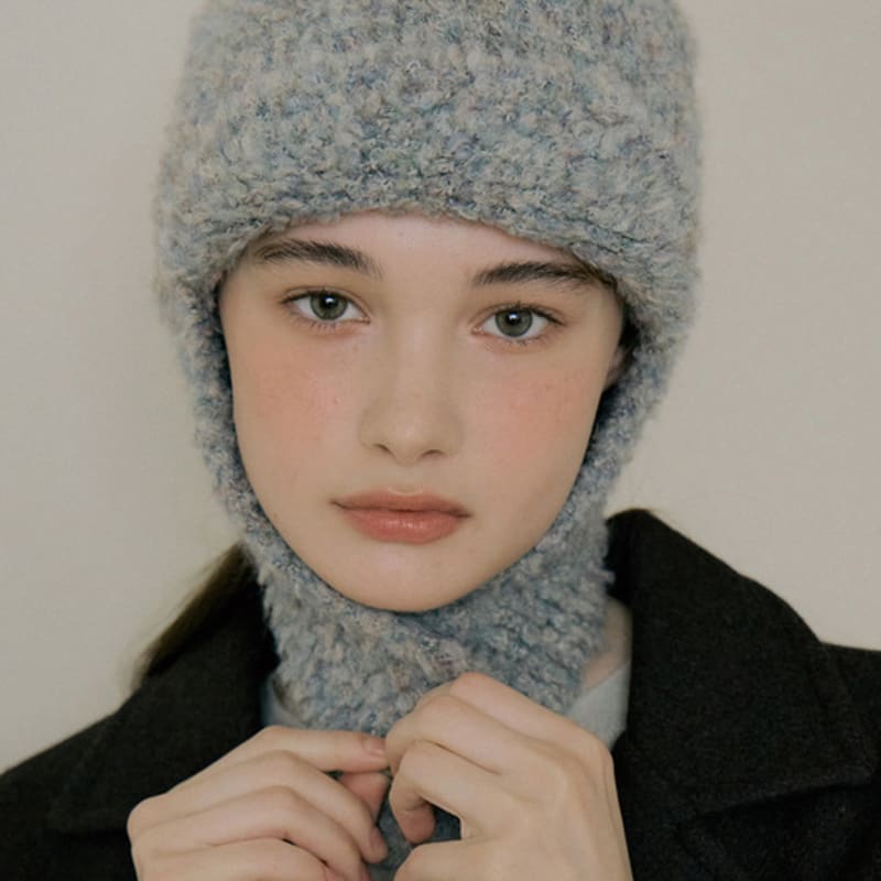 

REORG SOFT EARFLAP HAT MINT GRAY FREE