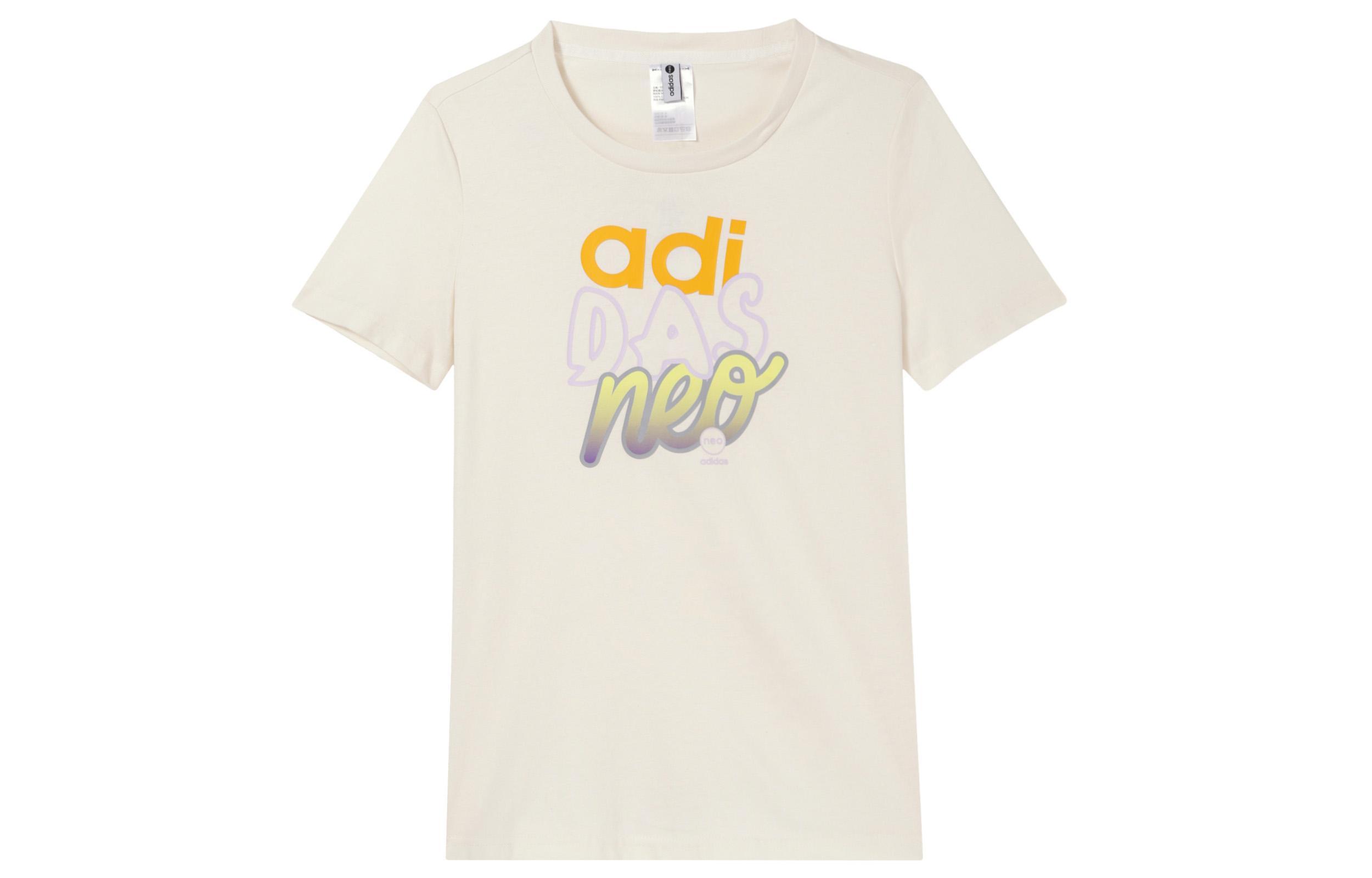

Adidas Neo T Shirt Women s Ecru HS8821 A/L
