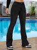 Damen Hellblaue Micro-Flare Slim Fit Jeans - Trendige Europäisch-Amerikanische Mode Lange Hosen