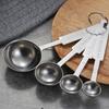 4Pcs Stainless Spoon Seasoning Steel Measuring Cup Cooking Scoop Kitchen Tools