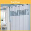 Hotel Linen Shower Curtain With Lightfiltering Fabric And Customizable Design For Hotel Rooms