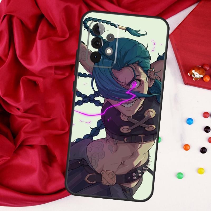 Jinx Arcane For Samsung Galaxy A26 A05 A06 A16 A54 A34 A14 A22 A32 A52 A55 A35 A15 A53 A13 A56 A36 Case