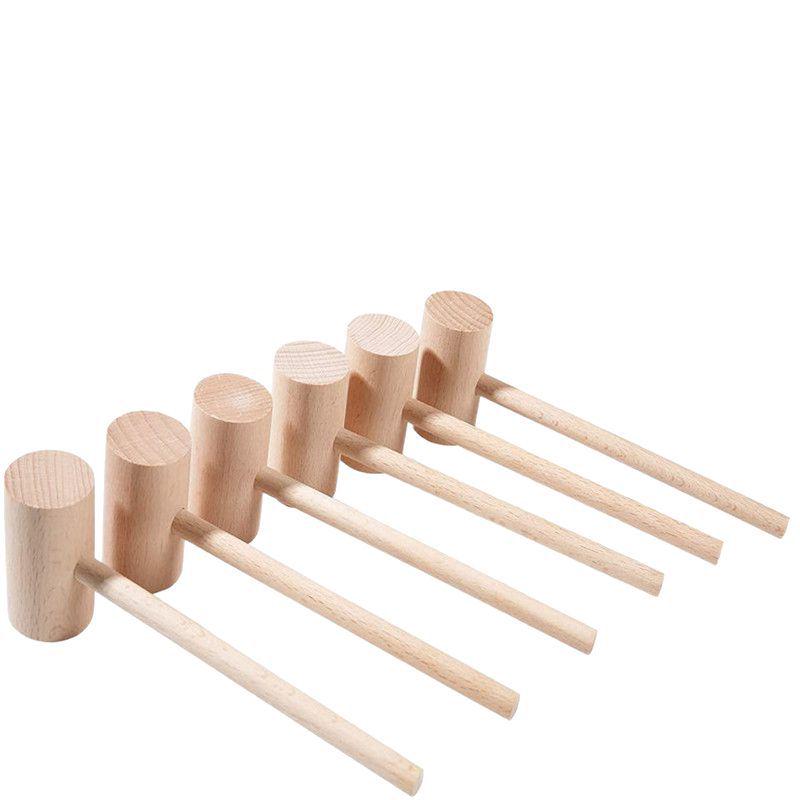 Wooden Batik DIY Kids' Hammer - Handmade Solid Wood Toy Hammer