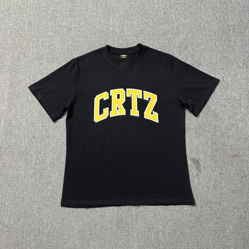 Corteiz Short Sleeve T-Shirt Mens Loose Fit Graphic Print Crew Neck Casual Streetwear Tee