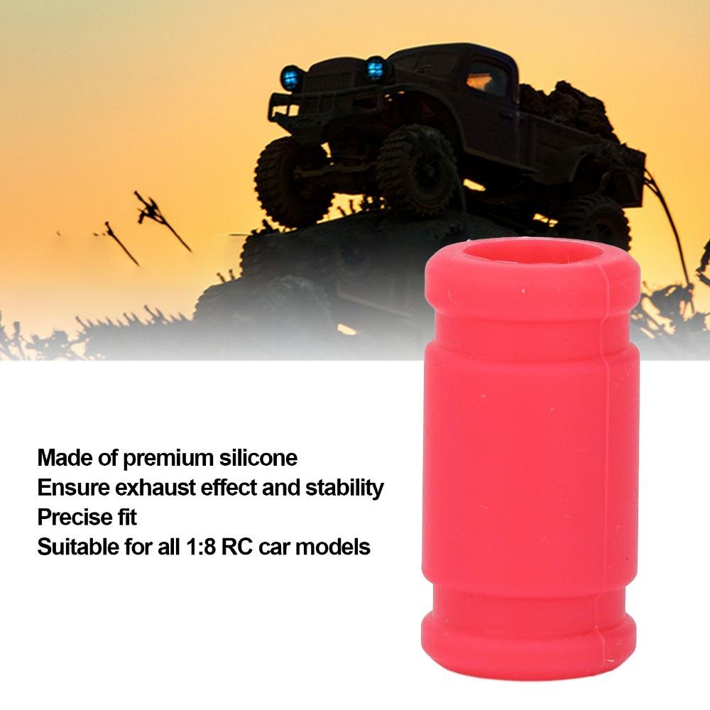 3 Pcs 1/8 Scale RC Exhaust Pipe Coupler RC Tuned Coupler Connector Tube  For RC Car Truck