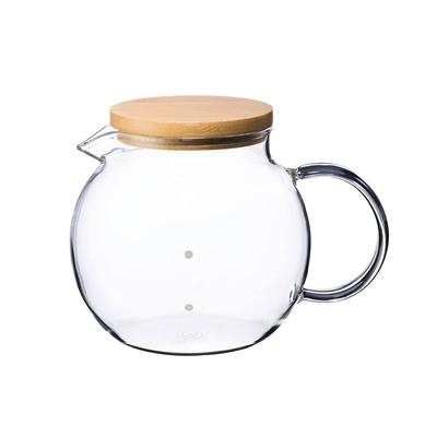 Cores Klarer Glas-Server 4 Tassen C514 Kaffeekanne Teekanne Stilvolles Interieur Leicht Auszugießen