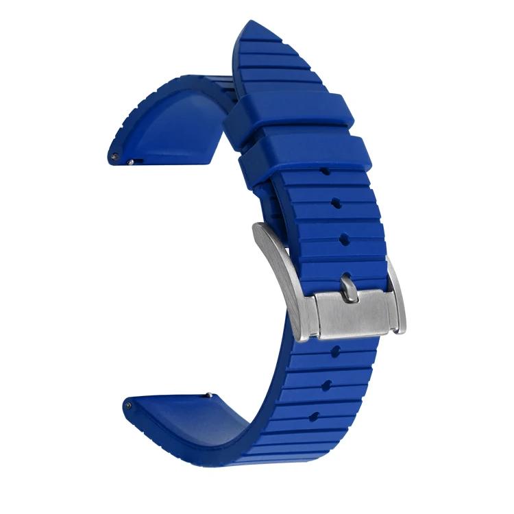 

Premium-Grade Fluoro Rubber Strap 20mm 22mm 24mm Men Diving Quick Release Watch Band Bracelet for Seiko Omega for Huawei GT 4 20mm