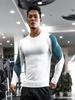 Men's Sportswear Gym T-Shirts Long Sleeve High Elasticity Quick Dry Running Shirts Round Neck Outdoor Sports Top