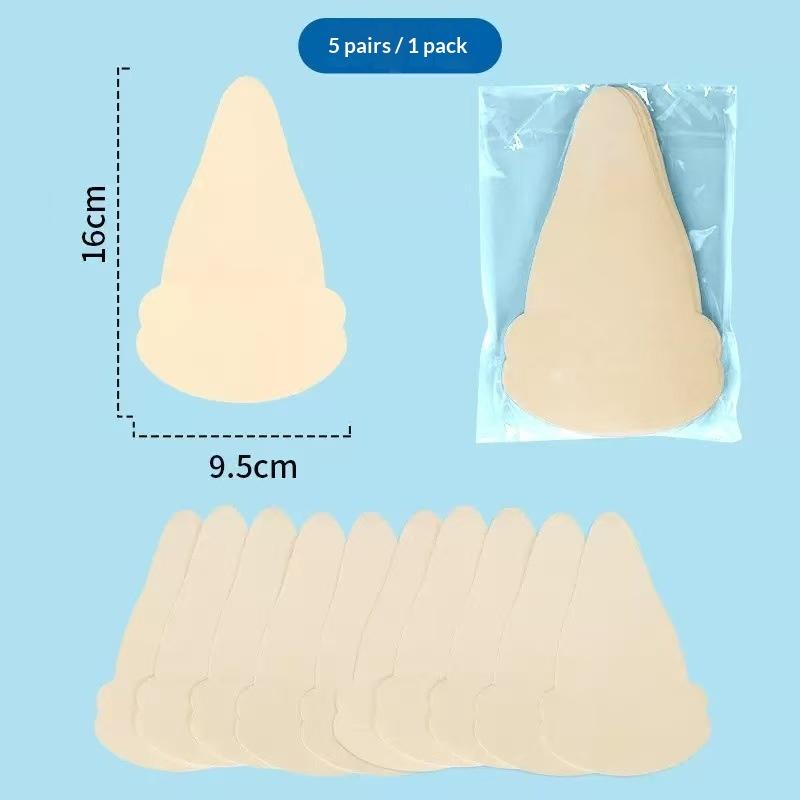 10Pcs Self-Adhesive Lifting Nipple Covers, Non-Woven, Black/Nude/Beige, Invisible & Comfortable
