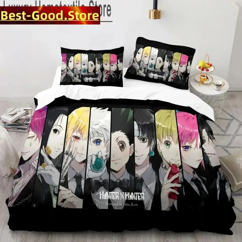 3D Hunter X Hunter Printed Bed Set Duvet Cover Pillowcase Bedding Set Bed Linen Sheet Quilt Cover Full Queen King Size