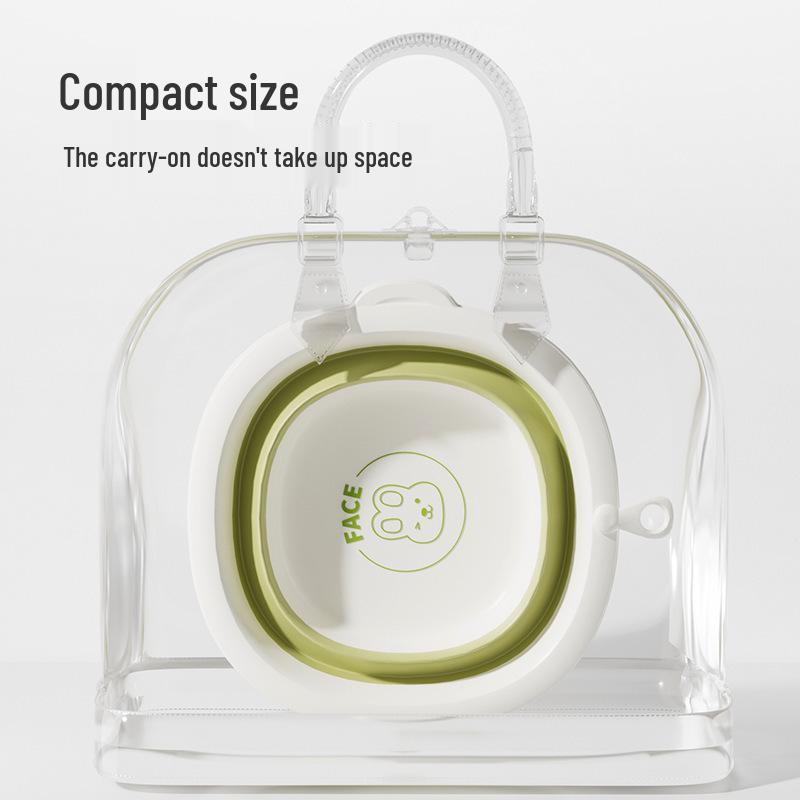 Foldable Children's Washbasin - Portable, Hangable, Thickened for Boys, Girls, Babies