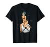 Cryptocurrency Pin-Up Girl Hodling XRP Ripple Crypto Moon T-Shirt