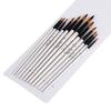 12 pezzi/set pennelli per pittura acrilica, acquerello, olio, kit per artigianato artistico