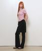 GENERALIDEA Acetate Round Neck T-Shirt [Pink] / Gf2Lts509