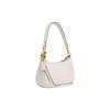 Coach Teri 25 Solid Color Mickey Mouse Print Tag Hardware Zipper Closure Leather Shoulder Bag Women Shoulder Bag White CM859-B4CAH