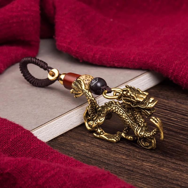 Twelve Zodiac Sign Brass Keychain Pendant - Handmade Gift for Men and Women