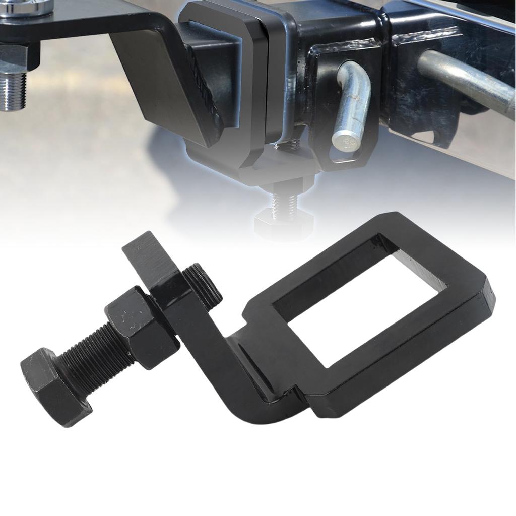 Anti Rattle Hitch Tightener 2 Inch 3/4in Thread Heavy Duty High Strength Synthetic Steel Powder Coating Trailer Hitch Stabilizer Glossy Black