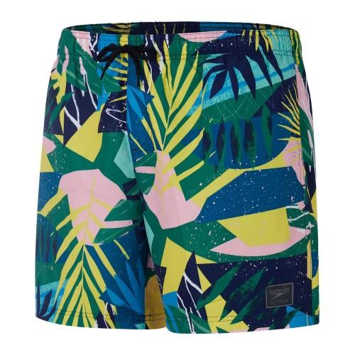 Speedo Mens Leisure Leaf Print Swim Shorts